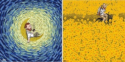Ilustrador iraniano conta vida de Van Gogh quadrinhos